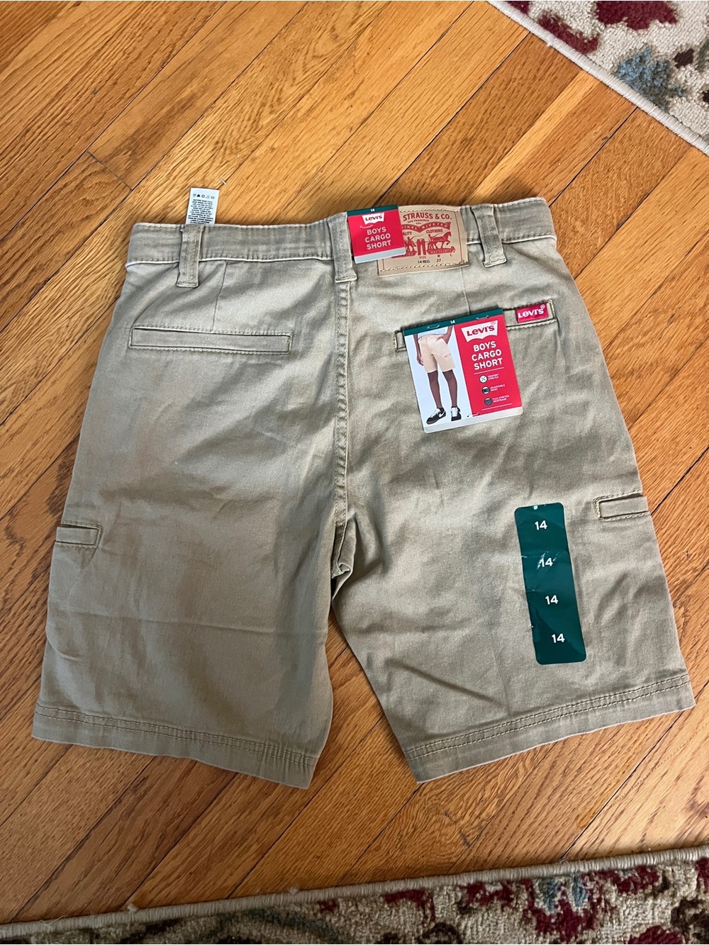 Levi's Boys' Khaki Cargo Shorts